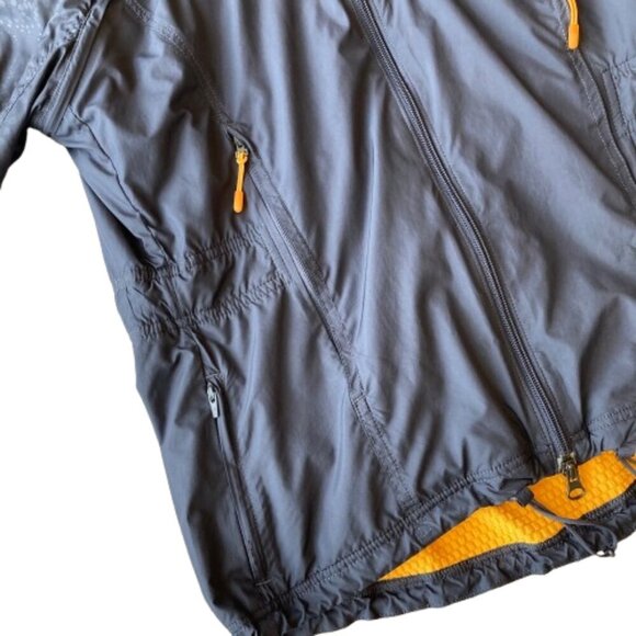 Adidas ClimaProof Convertible Fleece Lined Wind Jacket Women's M Blue - Picture 7 of 15